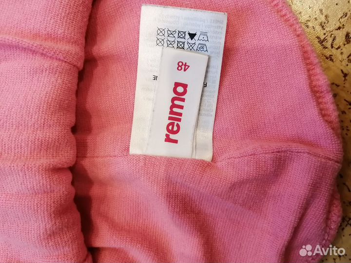 Демисезонная шапка-шлем Reima шерстяной 48р