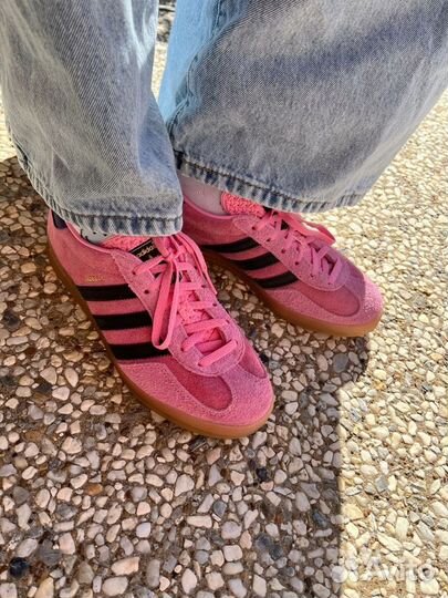 Adidas Gazelle Indoor Bold Pink Glow розовые