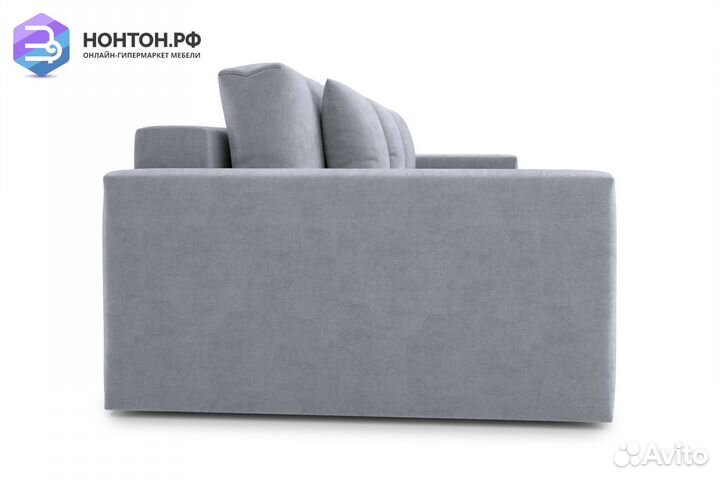 Диван тик-так Монарх 3-х местный серый