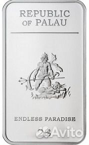 Набор 5 монет Бесконечный рай Палау 2012г футляр