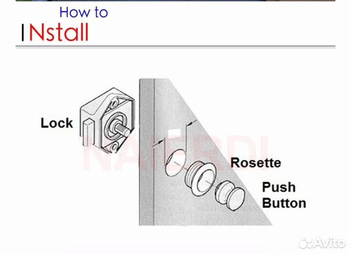 Блокираторы замок-защелка мебельная в авто дом