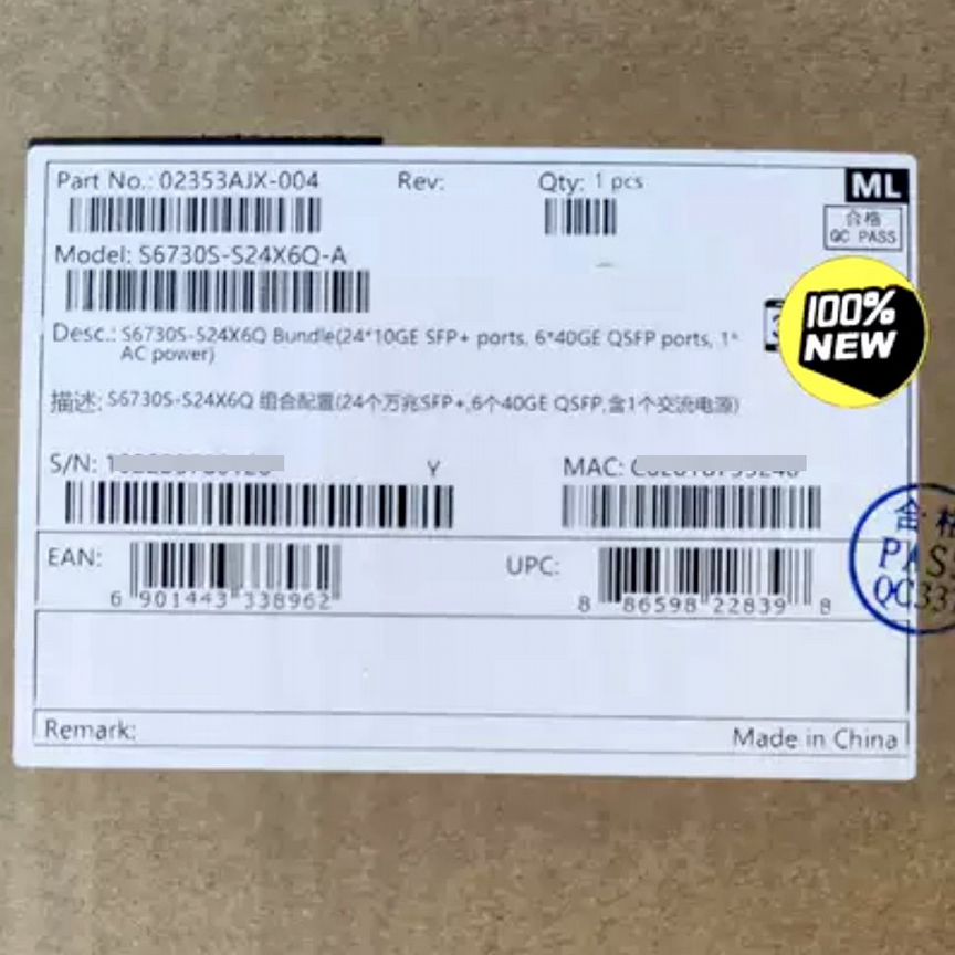 [S6730S-S24X6Q-A] Коммутатор Huawei (C Бп) S6730s-S24x6q-A