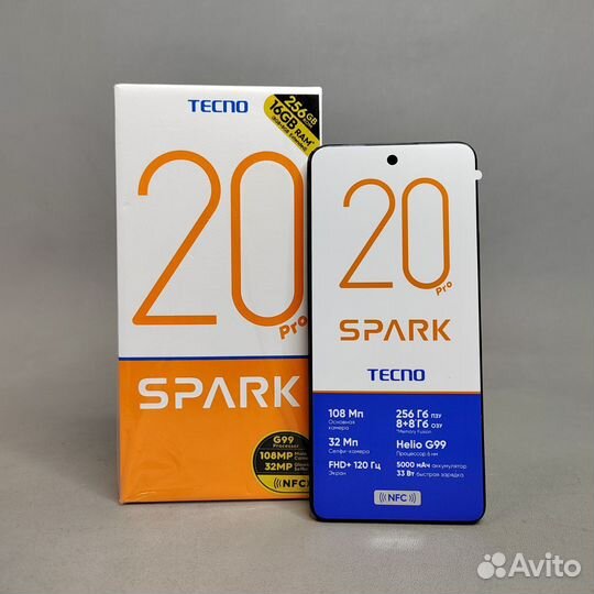 TECNO Spark 20 Pro, 8/256 ГБ