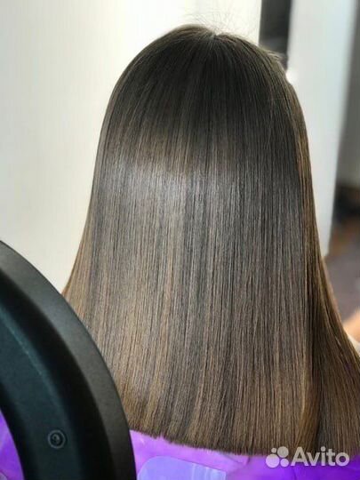 Кератиновое выпрямление волос