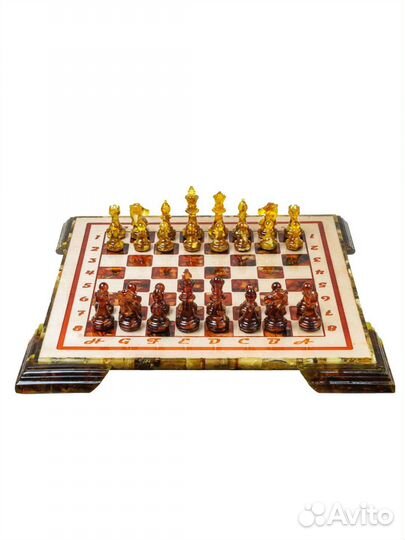 Янтарные шахматы арт.101