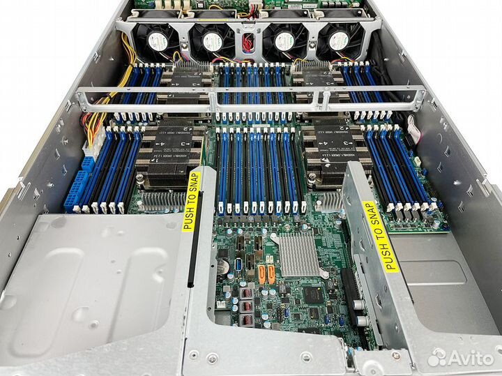 Сервер Supermicro 2049U-TR4 4xCPU 2* 2xPlatinum 8170 64Gb