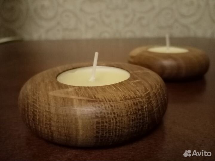 Подсвечник из дуба