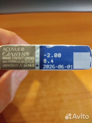 Линзы acuvue oasys 2-недельные 6шт -1 -2 -6 -8 -9 купить в Москве ...