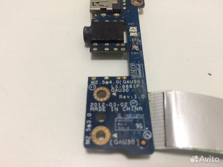 Плата USB+Audio ноутбука HP envy 4 и 6-1000 series