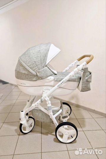 Коляска 3 в 1 Riko Bruno Luxe 02 latte