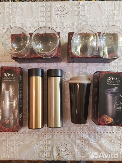 Термобутылки, Термокружки, Стаканы Royal Kuchen
