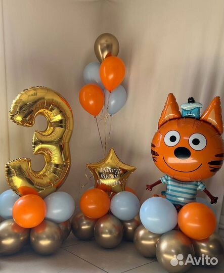 Композиция из шаров на день рождения