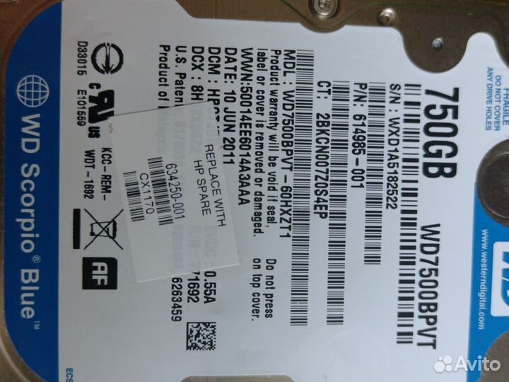 Внешний жесткий диск wd