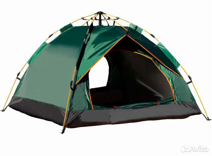 Палатка автоматическая 4-х местная с тентом