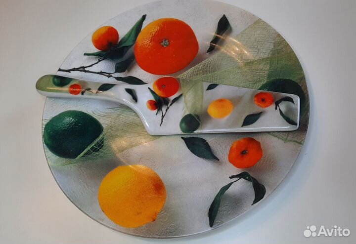 Тарелка для торта с лопаткой