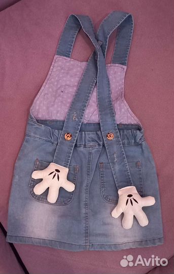 Джинсовый сарафан для девочки