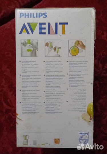 Пароварка блендер philips avent 2 в 1