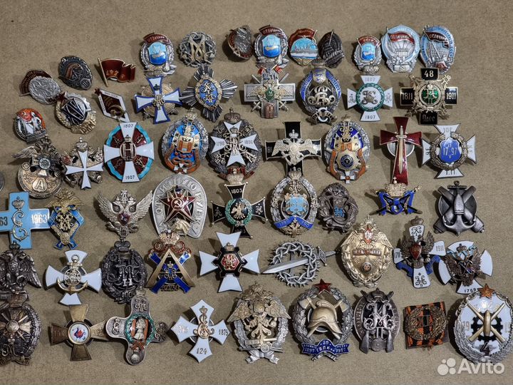 Полковые Знаки.Медали.Царизм.Серебро