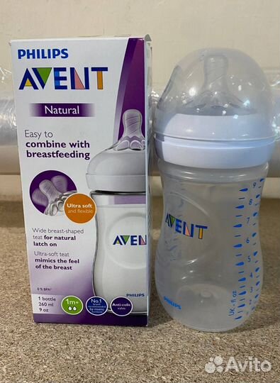 Бутылочка Philips Avent Natural 260мл с 1месяца