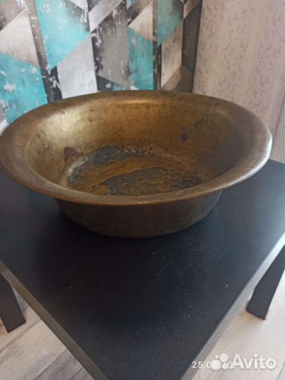 Латунный таз