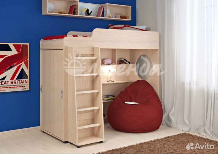 Детская кровать чердак