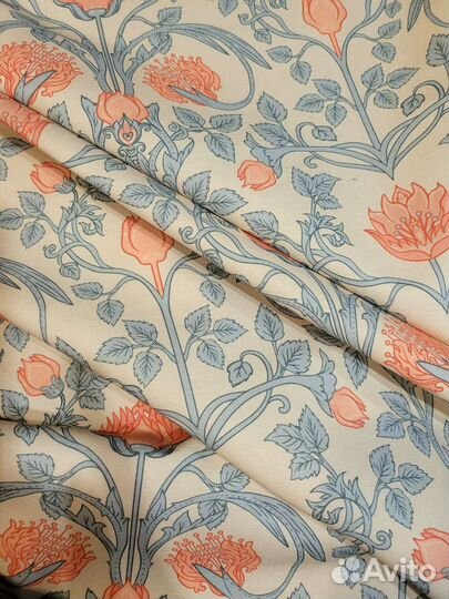 Ткань хлопковая саржа Плетистая роза Моррис