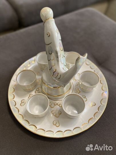 Хфз. Хайта. Рыба с жемчужиной. Сервиз штоф+рюмки