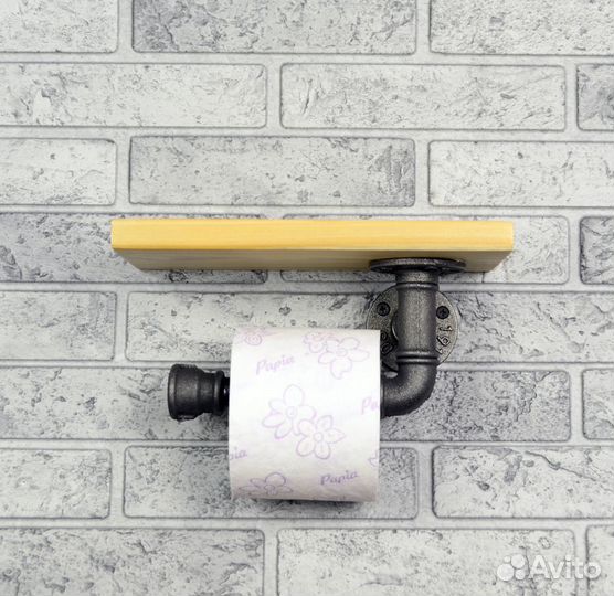 Полка лофт с держателем туалетной бумаги