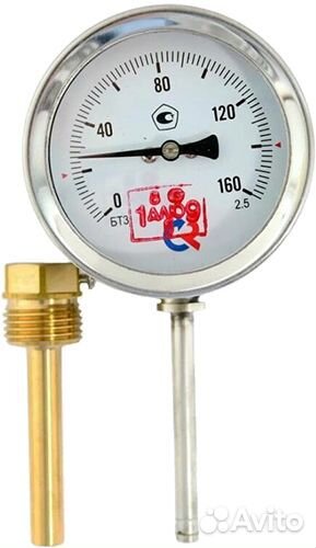 Термометр радиальный Росма бт-32.211 (40-60C) L100