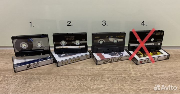 Аудиокассеты Sony Metal XR, SR