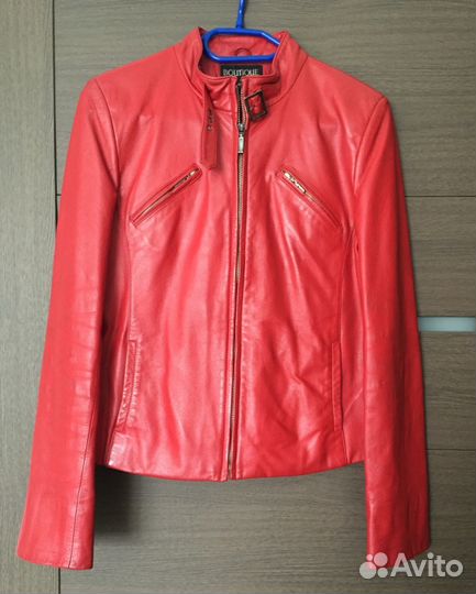 Кожаная итальянская куртка