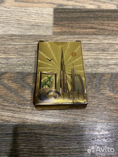 Игральные карты золотые