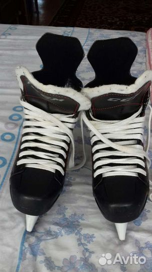 Коньки хоккейные ссм размер 39