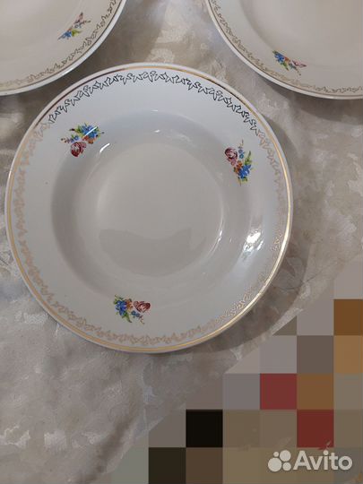 Тарелка Рига СССР. Остатки сервиза