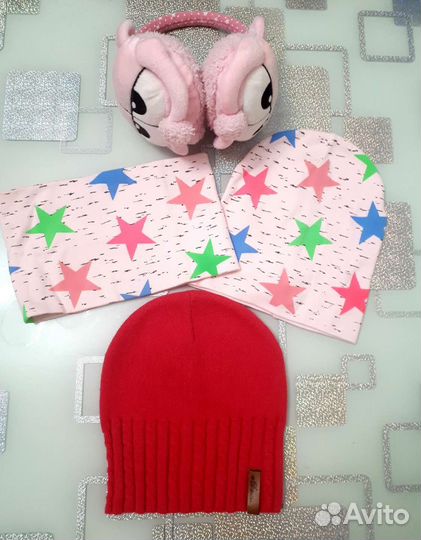 Шапки, снуд, ушки пакетом новые