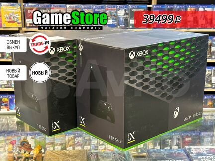 Xbox Series X 1Tb Черная 5 Игровая пристав Новый