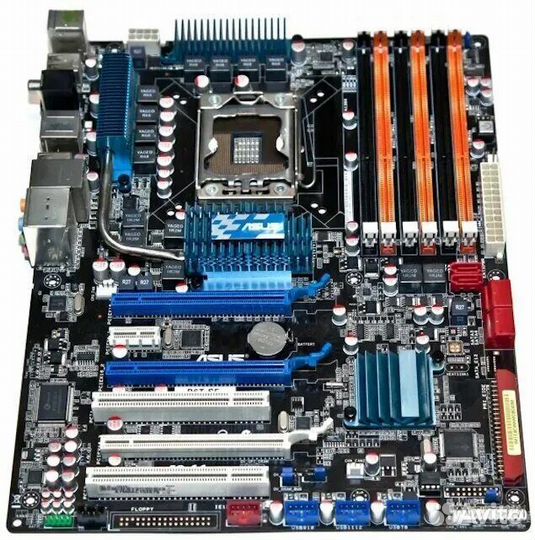 Материнская плата asus p6t se 1366 с процессором