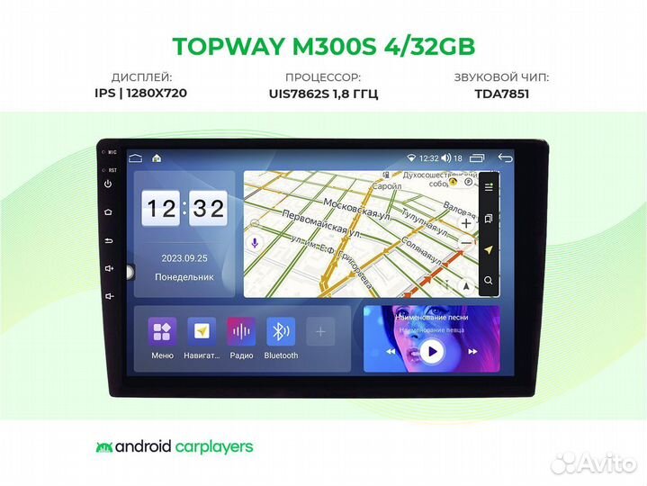 Магнитола android 4.32 Accord 7 02-07 HIght inst