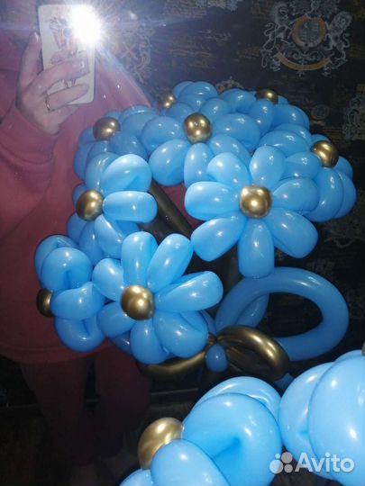 Цветы шары на выписку