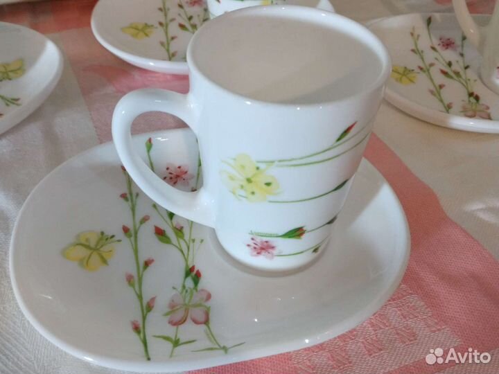Чайный сервиз luminarc на 4е персоны