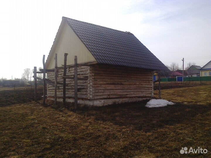 Земельный участок срубом на фундаменте