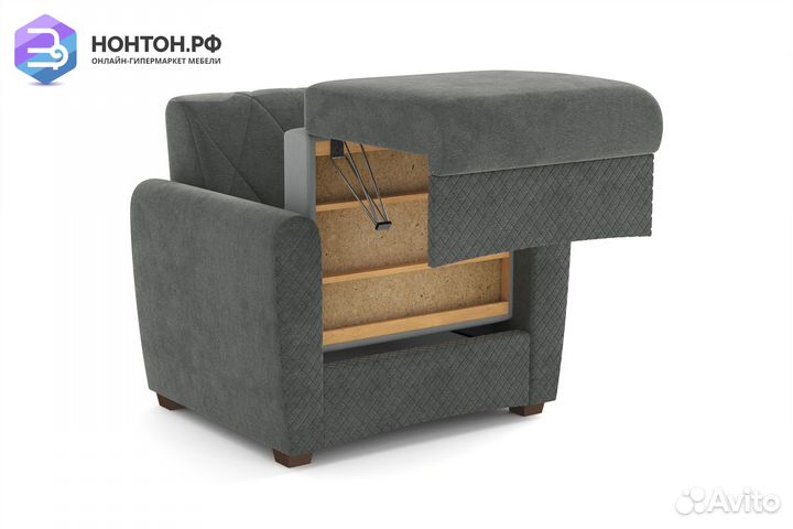 Кресло пантограф Эдвин темно-серое