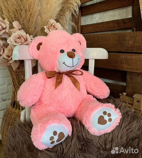 Плюшевый мишка игрушка розовый