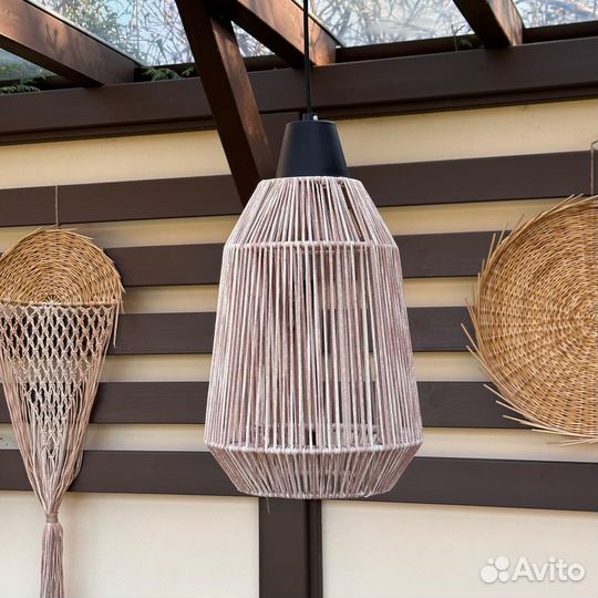 Абажур плетеный
