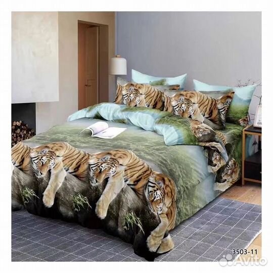 Белье постельное сатин 1.5 сп