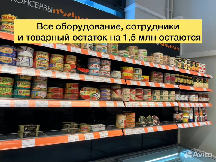Действующий магазин продуктов 