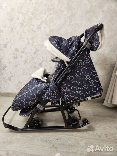 Коляска санки galaxy luxe