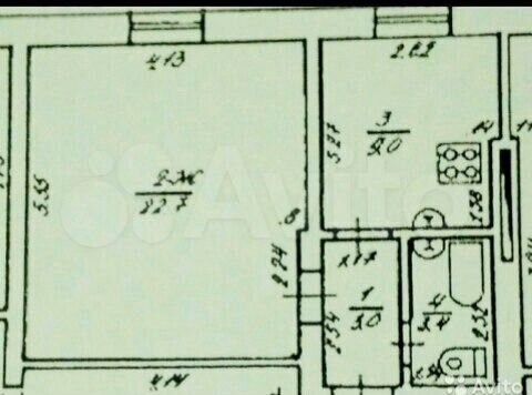 1-к. квартира, 37 м², 1/3 эт.