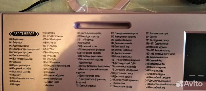 Синтезатор 61 Кл Полноразмерные, 5 октав, розовый