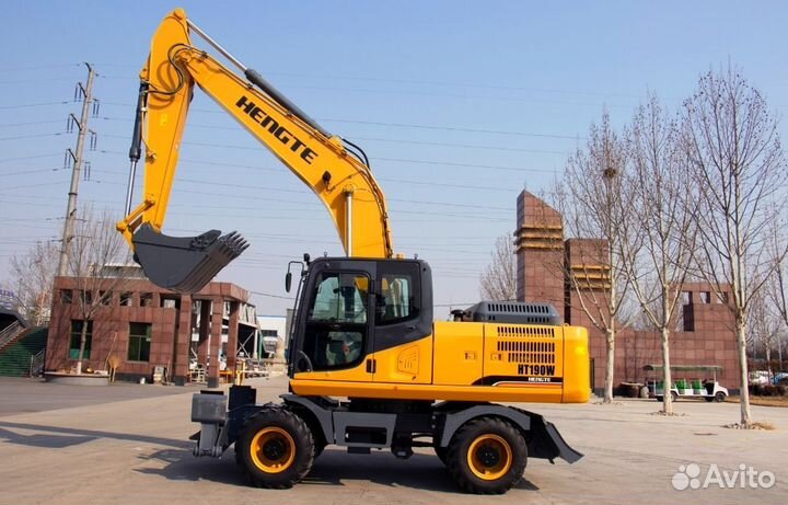 Колёсный экскаватор HENGTE HT190W, 2024